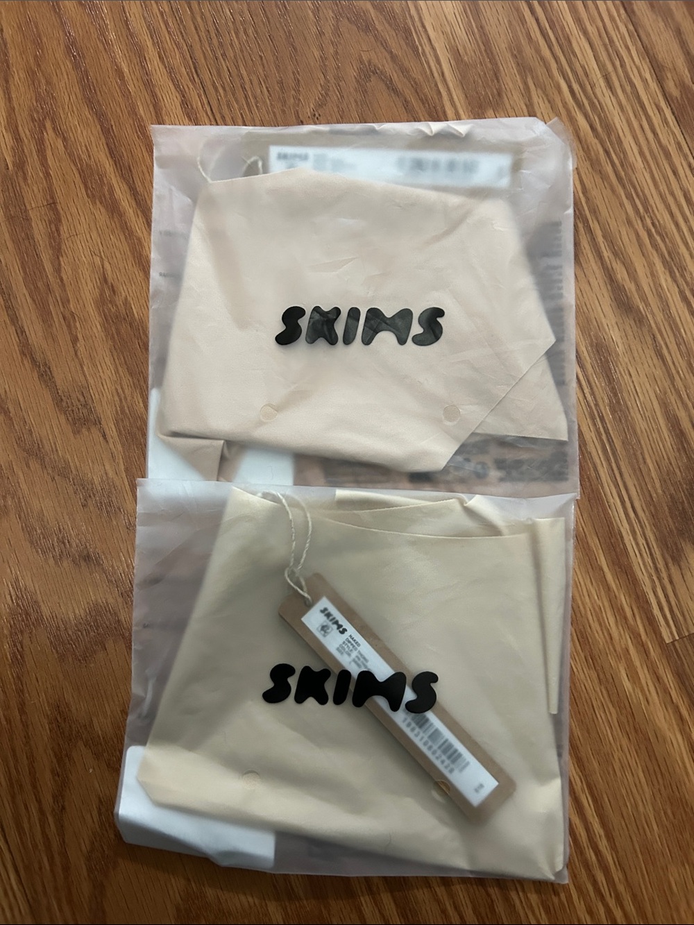 NWT Lot of 2 SKIMS Naked Dipped Thong Women's size L